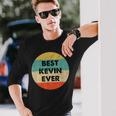 Kevin First Name Langarmshirts Geschenke für Ihn