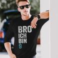 Kinder Bro Ich Bin 9 Jahre Alt Birthday 9Th Birthday Langarmshirts Geschenke für Ihn