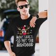 Most Likely To Pet The Reindeer Christmas Pajamas Family Long Sleeve T-Shirt Gifts for Him