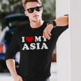 I Love My Asia I Heart My Asia Long Sleeve T-Shirt Gifts for Him