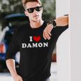 I Love Damon Langarmshirts Geschenke für Ihn