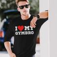 I Love My Gymbro Y2k Sigma Red Heart Langarmshirts Geschenke für Ihn