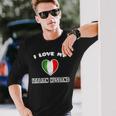 I Love My Italian Husband Camiseta de manga larga Regalos para él
