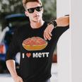 I Love Mett Original Mettrechner Item And More Langarmshirts Geschenke für Ihn