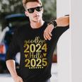 Matching Family Celebration New Year's Eve Goodbye 2024 Hello 2025 Langarmshirts Geschenke für Ihn