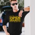 May Open Source Programming Devops Software Linux Java Langarmshirts Geschenke für Ihn