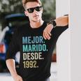 Mejor Marido Desde 1992 33 Aniversario De Boda 33 Años Camiseta de manga larga Regalos para él