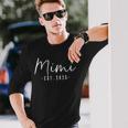 Mimi Est 2025 Mimi To Be New Mimi 2025 Pregnancy Long Sleeve T-Shirt Gifts for Him