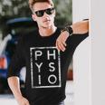 Physio Minimalism Physiotherapist Langarmshirts Geschenke für Ihn