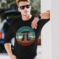 Pi Day Retro Pi Symbol Math Teacher Nerd Geek 314 Long Sleeve T-Shirt Gifts for Him