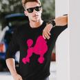 Pink Poodle Langarmshirts Geschenke für Ihn