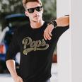 Pops For Dad And Father's Day From Daughter Or Son Long Sleeve T-Shirt Gifts for Him