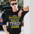 Profesor Gráfico Universidad Apreciación Del Profesor Camiseta de manga larga Regalos para él