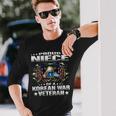 Proud Niece Of A Korean War Veteran Military Vet's Family Long Sleeve T-Shirt Gifts for Him