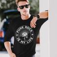 Punk Rock Is My Life I Punk Rock I Anarchy Punker Camiseta de manga larga Regalos para él