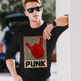 Punk Rock Music Against Nazis Against Right Langarmshirts Geschenke für Ihn