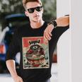 Raccoon Eating Ramen Japanese Noodles Racoon Anime Long Sleeve T-Shirt Gifts for Him