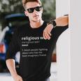 Religious War Noun Adult People Fighting About Who Has The Langarmshirts Geschenke für Ihn