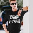 Ronny Saying For Birthday First Name Ronny Langarmshirts Geschenke für Ihn