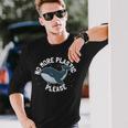 Salvar A Las Ballenas No Más Plástico Por Favor Ballena Jorobada Camiseta de manga larga Regalos para él