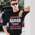 Sarah Name First Name Langarmshirts Geschenke für Ihn