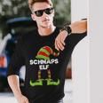 Schnapps Elf Outfit Christmas Family Elf Christmas Langarmshirts Geschenke für Ihn