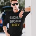 Sigma Sigma Boy Meme Long Sleeve T-Shirt Gifts for Him