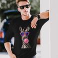 Snirt Zebra Bubblegum Bubble Pink Sunglasses Langarmshirts Geschenke für Ihn