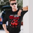 Sorry Ladies Mimi Is My Valentine Dinosaur Holding Hearts Long Sleeve T-Shirt Gifts for Him