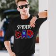 Spider Dad Father's Day Matching Family Birthday Long Sleeve T-Shirt Gifts for Him