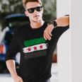 Syria Flag Syria Flag Langarmshirts Geschenke für Ihn