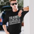 Top Trainer Hero Training Football Trainer Langarmshirts Geschenke für Ihn