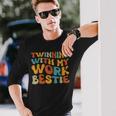 Twinning With My Work Bestie Spirit Week Best Friend Twin Long Sleeve T-Shirt Gifts for Him
