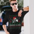 Ugly Christmas Zander Claus Angler Weihnachten Fishing Sports Langarmshirts Geschenke für Ihn