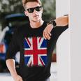 United Kingdom Uk Union Jack Flag England Great Britain Langarmshirts Geschenke für Ihn