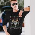 Viking Santaiking Christmas Jumper Falalalaalhalla S Langarmshirts Geschenke für Ihn