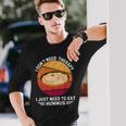 Vintage Je N'ai Pas Besoin De Thérapie J'ai Juste Besoin De Manger Du Houmous T-shirt à manches longues Cadeaux pour lui