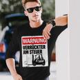 Warning Crazy Forklift S Langarmshirts Geschenke für Ihn