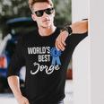 World's Best Jorge Primer Nombre Camiseta de manga larga Regalos para él