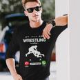 The Wrestling Calls Retro Wrestling Wrestling Langarmshirts Geschenke für Ihn