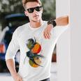 Arte Pintura Geométrica Dibujo Abstracto Arte Camiseta de manga larga Regalos para él