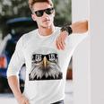 Cool Face Eagles With Sunglasses Vintage Eagles Flying Bird Long Sleeve T-Shirt Gifts for Him
