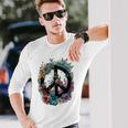 Cravate De Costume Hippie Avec Symbole De La Paix Des Années 60 Et 70 T-shirt à manches longues Cadeaux pour lui