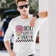 Cute 100Th Day Of School Coquette Bow 100 Days Of Pre-K Long Sleeve T-Shirt Gifts for Him