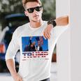 Donald Trump 2024 Sobrevivió A Disparo En Mitin Electoral Camiseta de manga larga Regalos para él