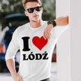 Me Encanta Lodz Camiseta de manga larga Regalos para él