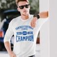 Fantasy Football League Champion Champ 2024 2025 Ffl Long Sleeve T-Shirt Gifts for Him