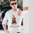 Favourite Teddy Bear Sleep With Heart Pyjamas Teddy Langarmshirts Geschenke für Ihn