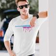 Ice Cream Baseball Bat With Baseball Sprinkles Drip Long Sleeve T-Shirt Gifts for Him