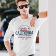 Look-Vintage Style Rétro États-Unis Californie T-shirt à manches longues Cadeaux pour lui